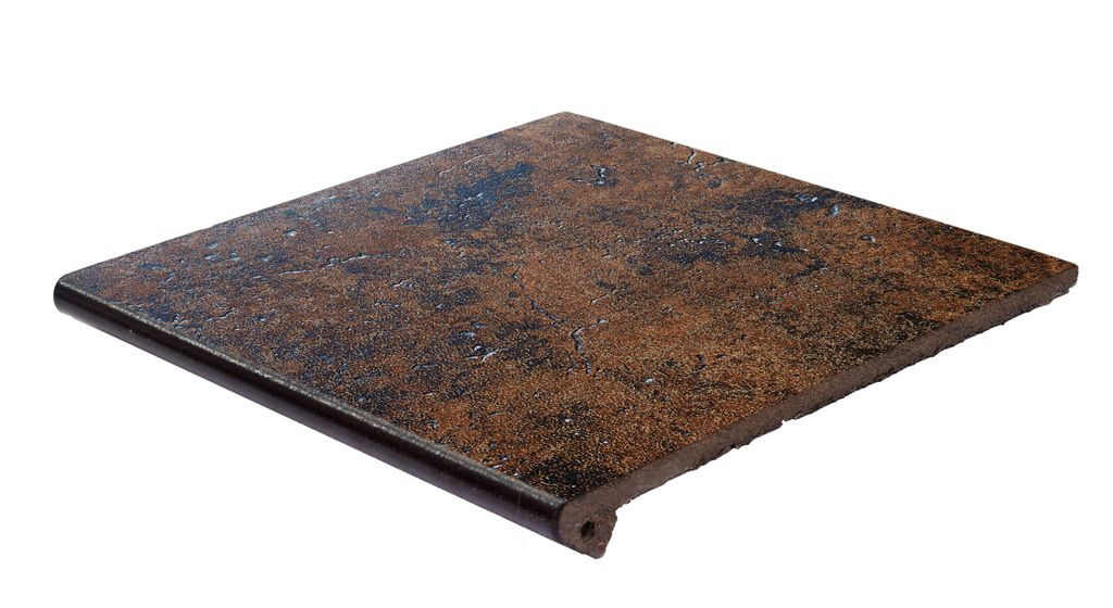 Ступень клинкерная Exagres Metalica 327 Cherry 330x330 мм R9 Ступень клинкерная Exagres Metalica 327 Cherry 330x330 мм R9