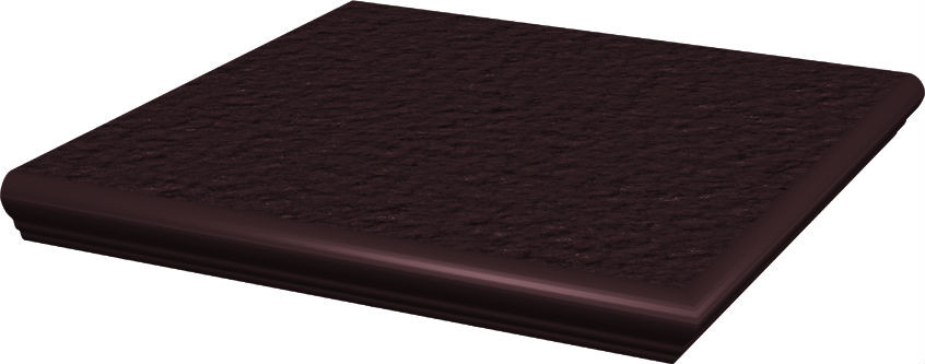 Natural Brown Duro Ступень угловая с капиносом структурная 33х33 Natural Brown Duro Ступень угловая с капиносом структурная 33х33