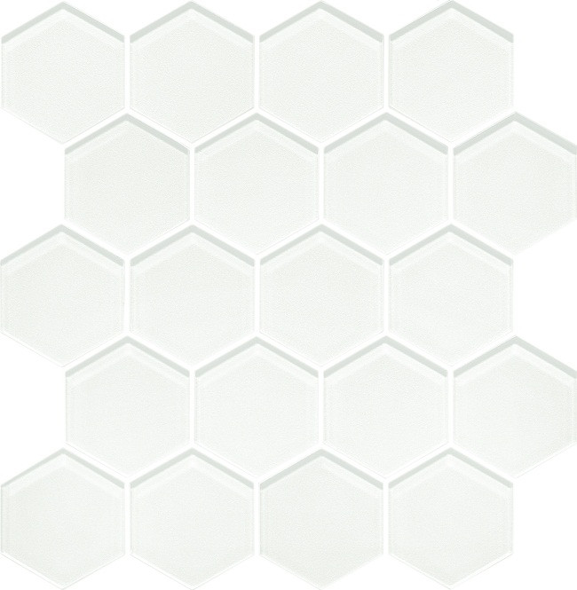 Uniwersalna Szklana Ivory Heksagon Мозаика 25,8х28 Uniwersalna Szklana Ivory Heksagon Мозаика 25,8х28