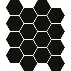 Uniwersalna Prasowana Nero Hexagon Мозаика 22х25,5