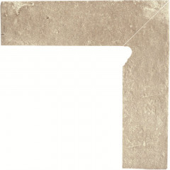 Scandiano Beige Цоколь правый структурный 2-х элем. 30х8,1