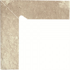 Scandiano Beige Цоколь левый структурный 2-х элем. 30х8,1