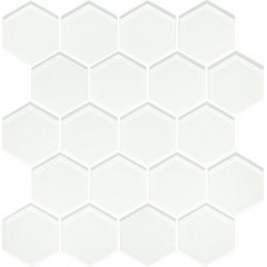 Uniwersalna Szklana Ivory Heksagon Мозаика 25,8х28 Uniwersalna Szklana Ivory Heksagon Мозаика 25,8х28